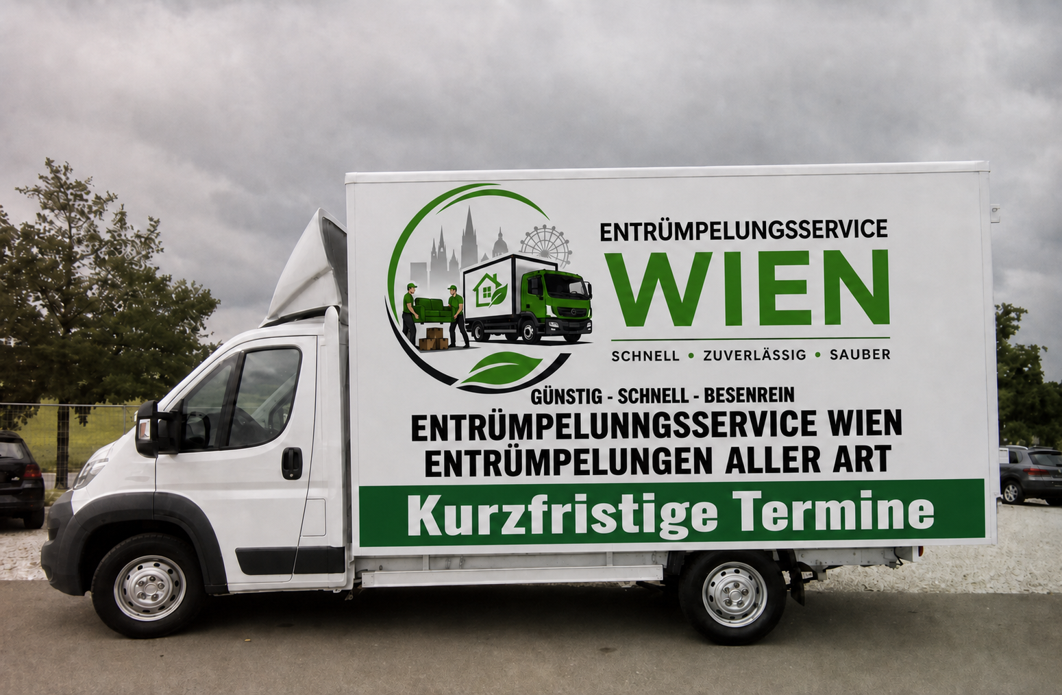 Fahrzeug des Entrümpelungsservice Wien